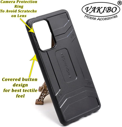 VAKIBO Moarmoz Shock Proof Black Coloured Soft TPU Back Cover Case Suitable for Samsung Galaxy A52 5G