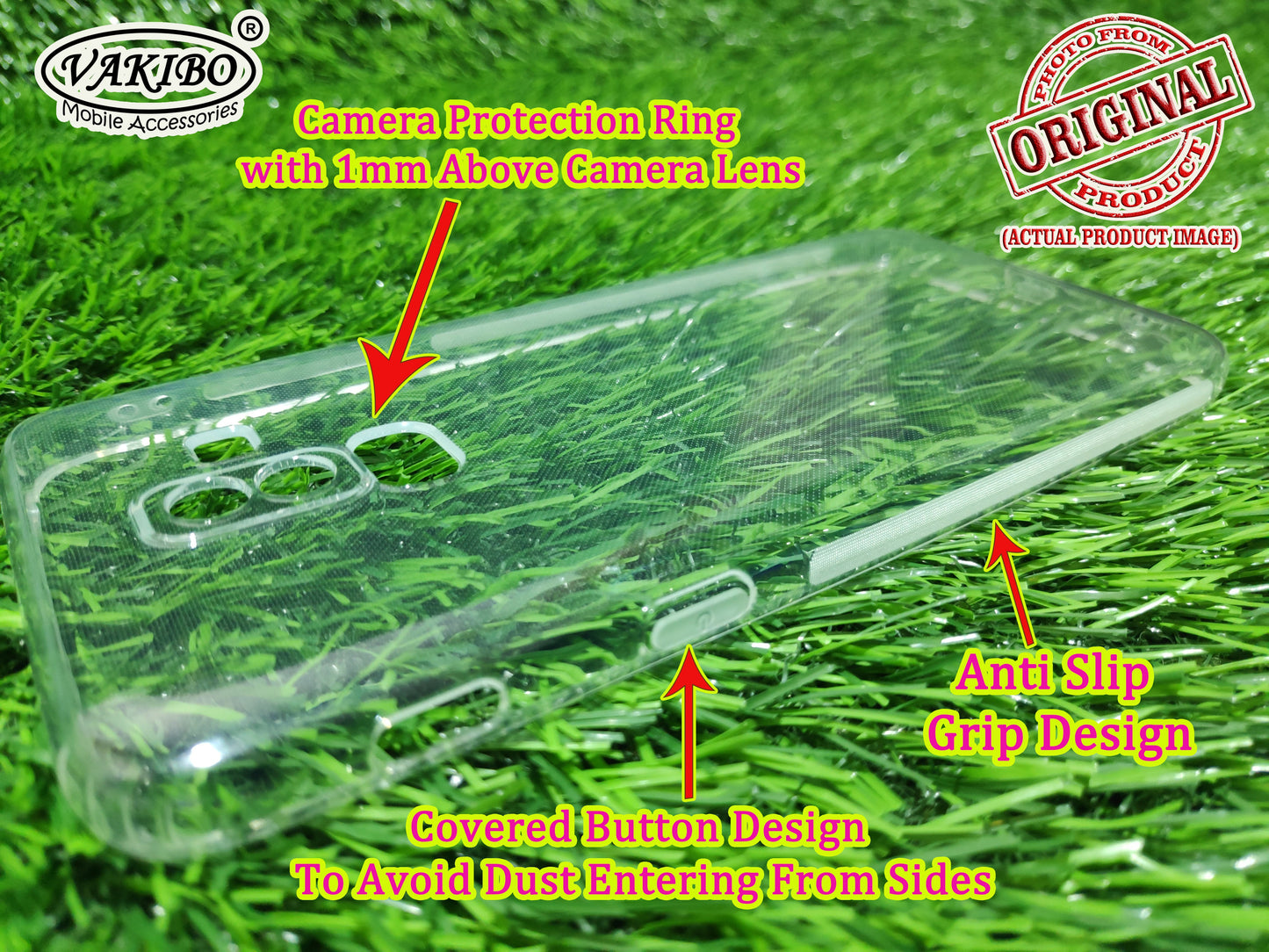 VAKIBO Premium Clear 1.5MM Thick Transparent Soft TPU Rubber Back Cover Case With Camera Protection Suitable for Samsung Galaxy J8 2018