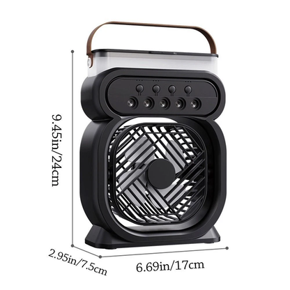 Portable Air Cooling Misting Fan with 5 Hole SprayD3(24x7.5x17cm)(Assorted colour)
