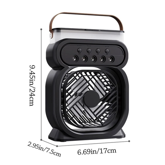 Portable Air Cooling Misting Fan with 5 Hole SprayD3(24x7.5x17cm)(Assorted colour)