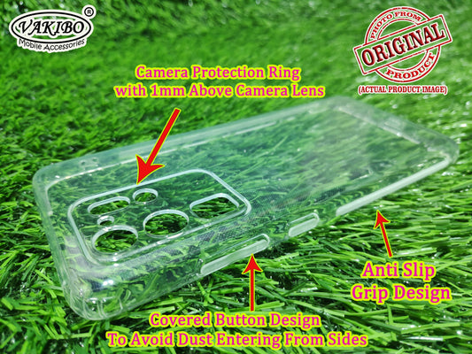 VAKIBO Super Premium Soft TPU Transparent Case With Dustplug,Side Grip,Corner Protection,lanyard Cuts,Camera Protection Suitable for Samsung S20 Ultra
