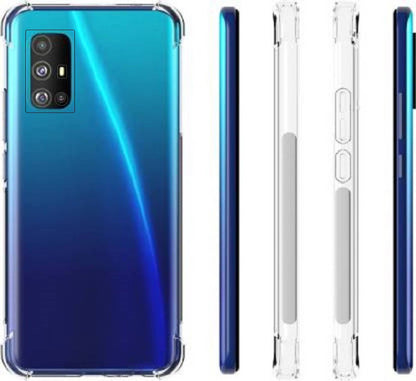 VAKIBO Super Premium Soft TPU Transparent Case With Dustplug,Side Grip,Corner Protection,lanyard Cuts,Camera Protection Suitable for Samsung S20 Ultra