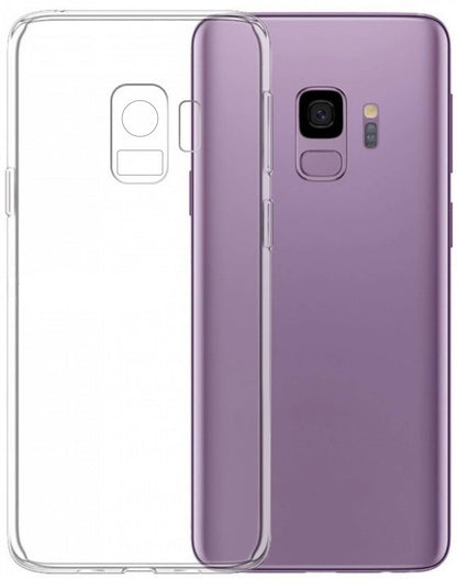 VAKIBO Super Premium Soft TPU Transparent Case With Dustplug,Side Grip,Corner Protection,lanyard Cuts,Camera Protection Suitable for Samsung S9