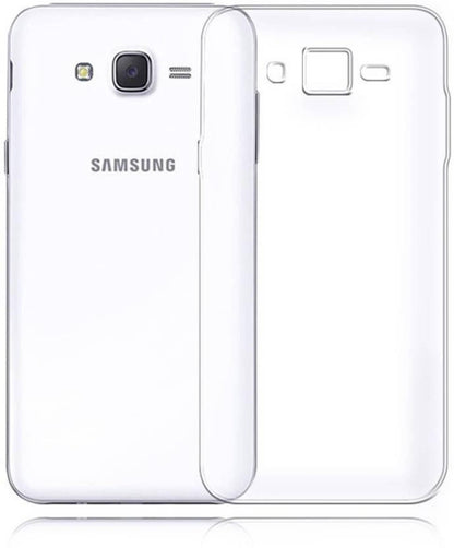 VAKIBO Super Premium Soft TPU Transparent Case With Dustplug,Side Grip,Corner Protection,lanyard Cuts,Camera Protection Suitable for Samsung J2 2015 /J2 /J200