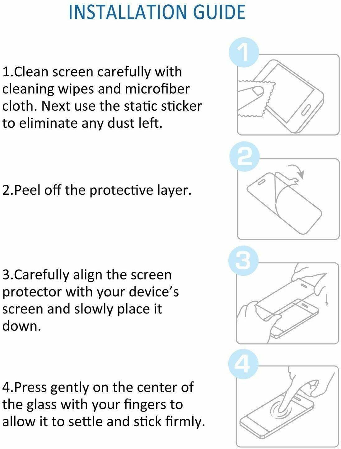 Super Premium Quality Tempered Glass Screen Guard Protector With Black Border Suitable For Oppo F19