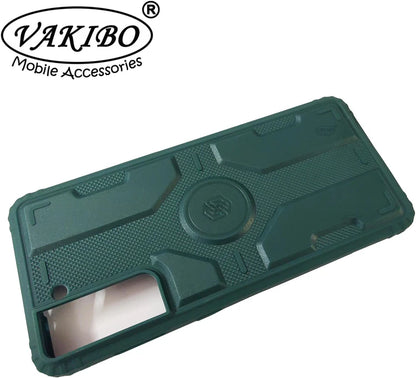 VAKIBO Strong Back Cover Green Coloured Soft TPU Back Cover Case With Camera protection Ring Suitable for Samsung Galaxy S30
