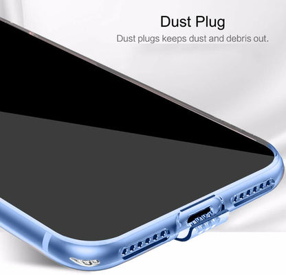 VAKIBO Super Premium Soft TPU Transparent Case With Dustplug,Side Grip,Corner Protection,lanyard Cuts,Camera Protection Suitable for Samsung M21S