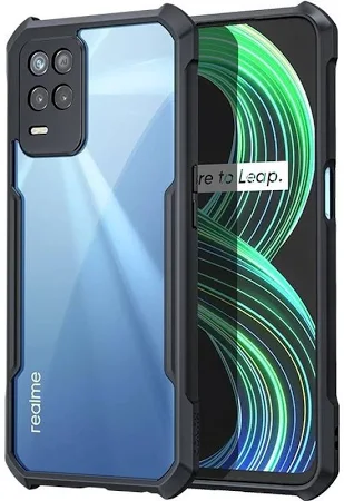 VAKIBO Super Premium Black Border Transparent Case With Corner Protection & Camera Protection Suitable for Realme NARZO 30 5G