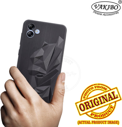 VAKIBO Bat Man 3D Mask Design Black Coloured Soft TPU Back Cover Case With Camera Protection Ring Suitable for Samsung Galaxy A04E
