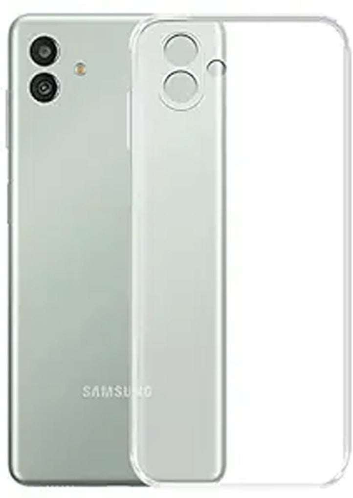VAKIBO Super Premium Soft TPU Transparent Case With Dustplug,Side Grip,Corner Protection,lanyard Cuts,Camera Protection Suitable for Samsung F04