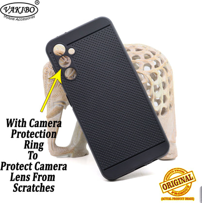 VAKIBO Dotted Design Black Coloured Soft TPU Back Cover Case Suitable for Samsung Galaxy A14 4G