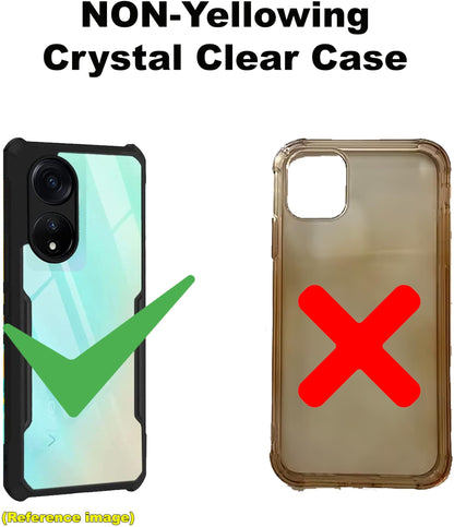 VAKIBO Super Premium Black Border Transparent Case With Corner Protection & Camera Protection Suitable for Vivo Y71