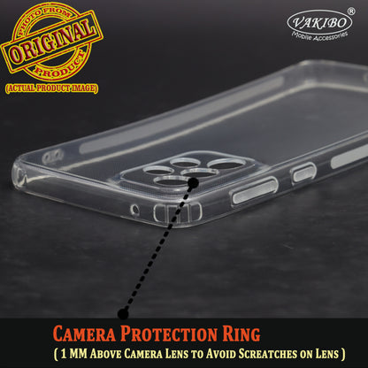 VAKIBO Premium Clear 1.5MM Thick Transparent Soft TPU Rubber Back Cover Case With Camera Protection Suitable for Samsung Galaxy A33