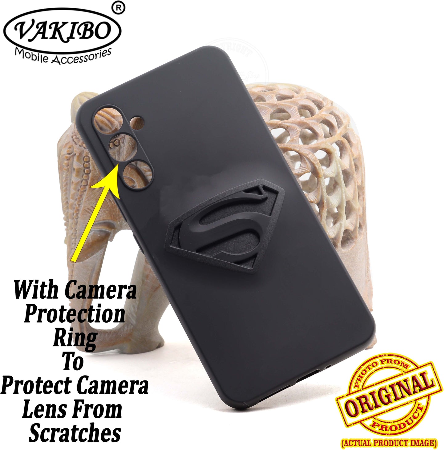 VAKIBO Black Coloured Back Cover Case Suitable for Samsung Galaxy A34 5G
