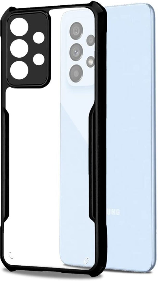 VAKIBO Super Premium Black Border Transparent Case With Corner Protection & Camera Protection Suitable for Samsung A53 5G