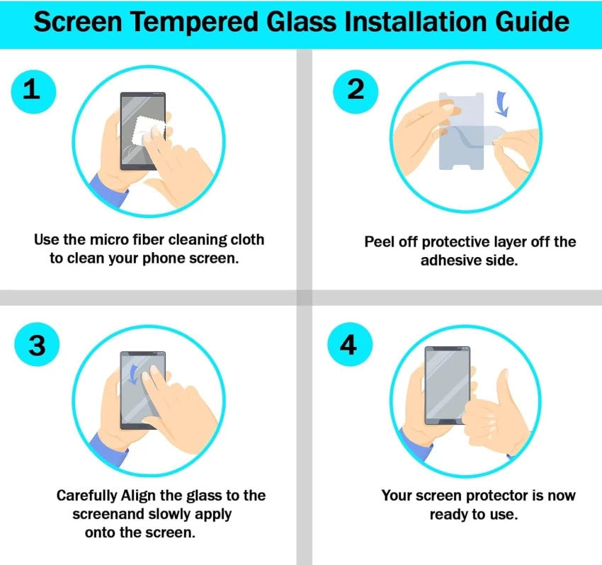 Super Premium Quality Tempered Glass Screen Guard Protector With Black Border Suitable For Apple iPhone 12 Pro