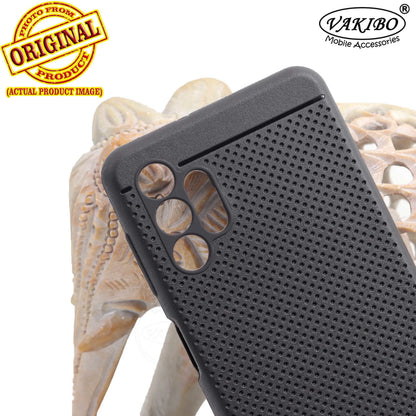 VAKIBO Dotted Design Black Coloured Soft TPU Back Cover Case Suitable for Samsung Galaxy M32 5G