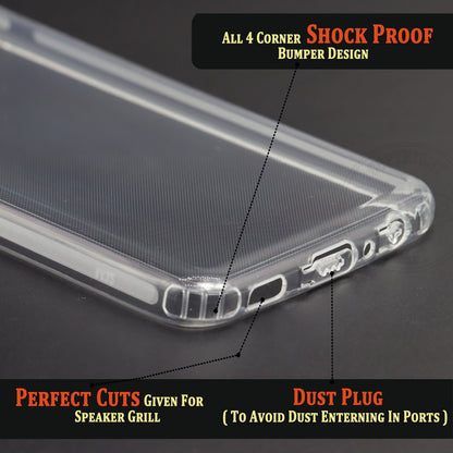 VAKIBO Premium Clear 1.5MM Thick Transparent Soft TPU Rubber Back Cover Case With Camera Protection Suitable for Samsung Galaxy M32 4G