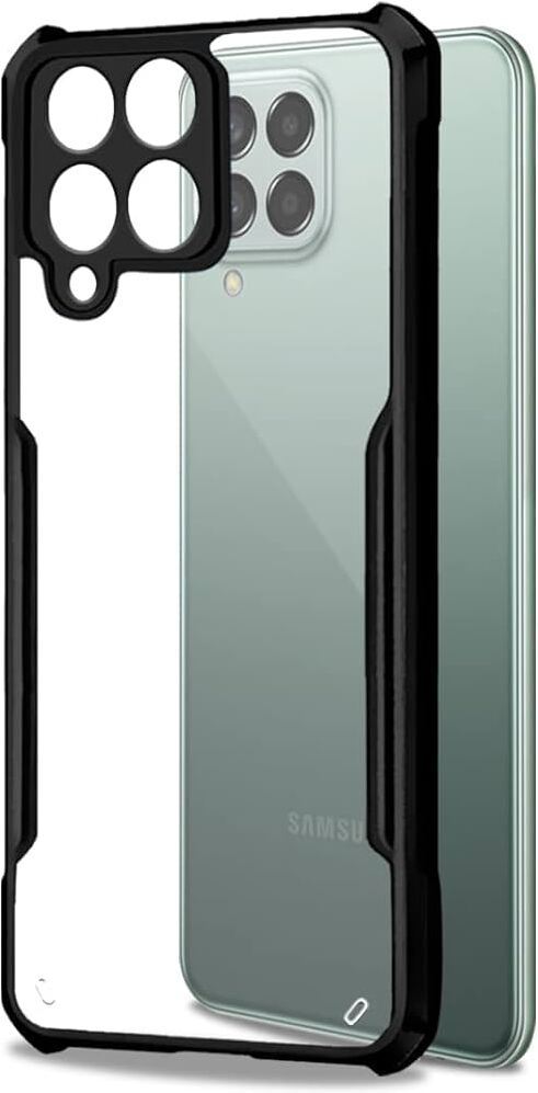 VAKIBO Best Selling Black and Transparent Back Cover Case Made With Soft TPU and Acrylic With 4 Corner and Camera Protection Suitable for Samsung Galaxy M33