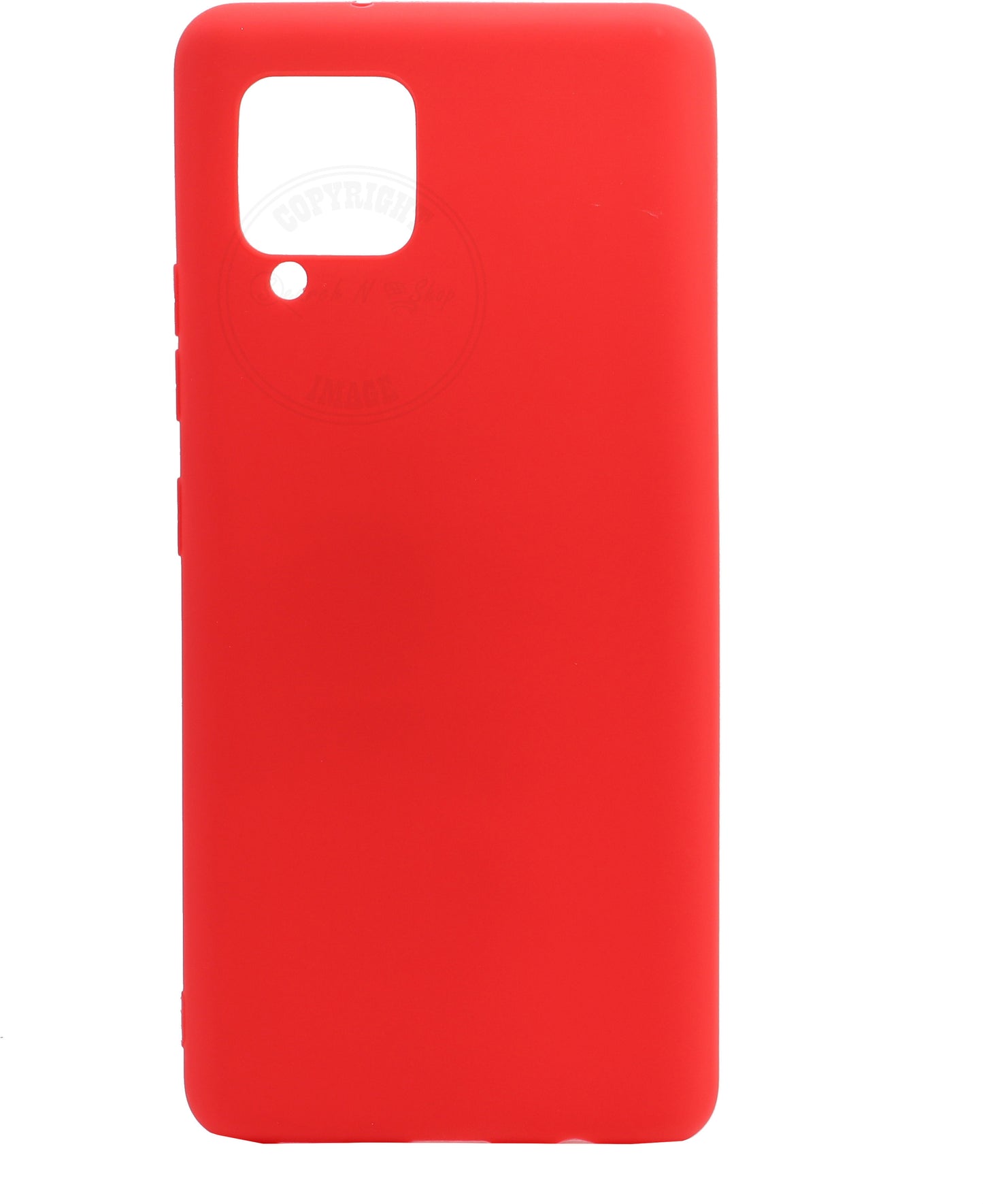 VAKIBO 1.2 MM Thick Red Coloured Soft TPU Rubber Back Cover Case With Camera Protection Ring Suitable for Samsung Galaxy M42