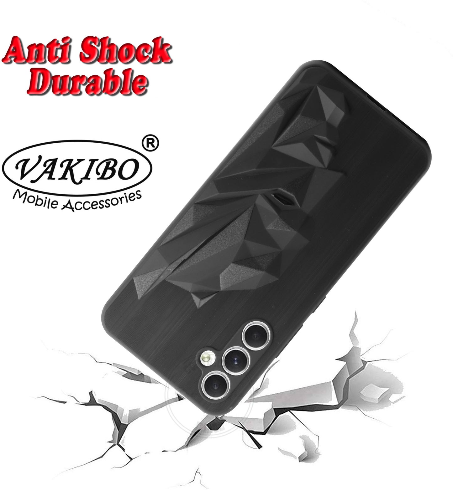 VAKIBO Bat Man 3D Mask Design Black Coloured Soft TPU Back Cover Case With Camera Protection Ring Suitable for Samsung Galaxy M54 5G