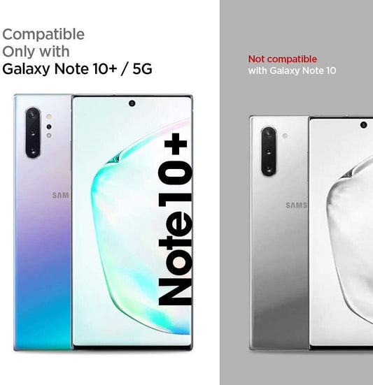 VAKIBO Super Premium Black Border Transparent Case With Corner Protection & Camera Protection Suitable for Samsung Note 10 Plus