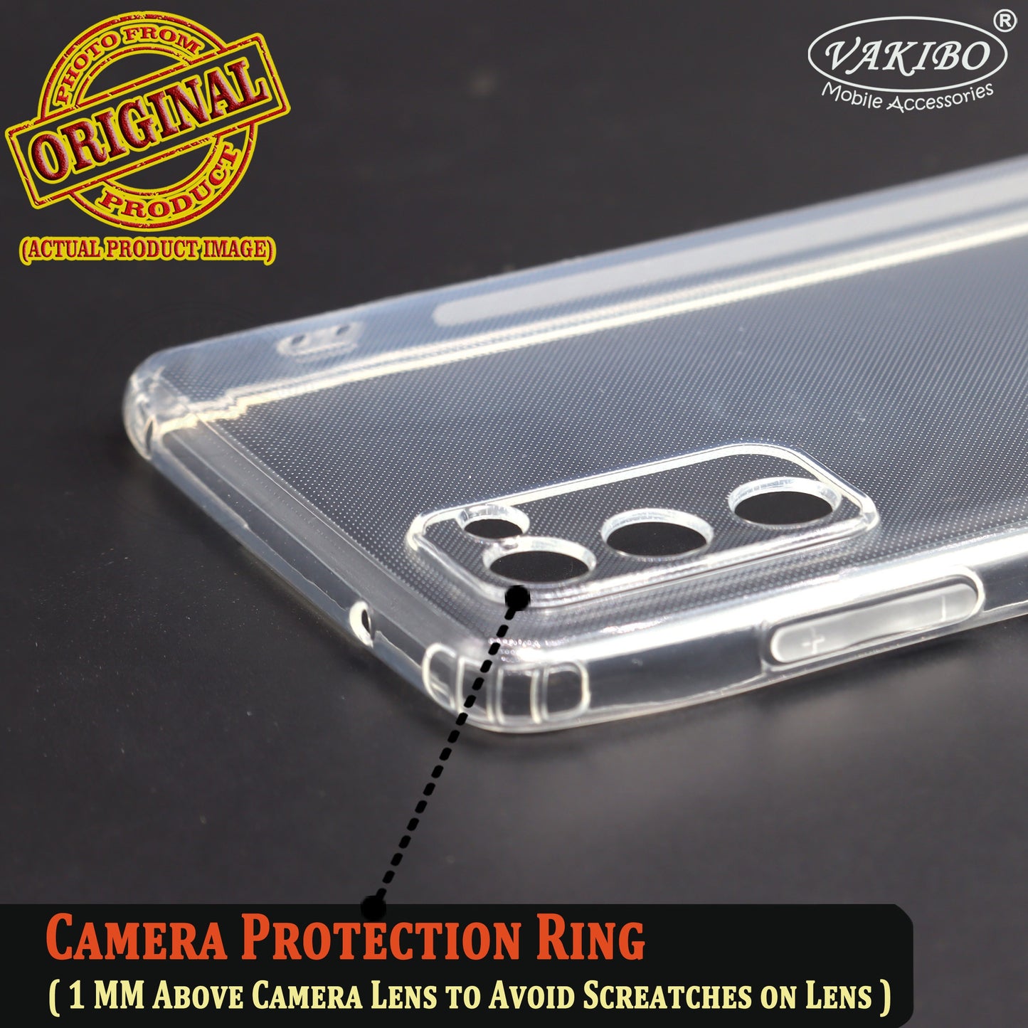 VAKIBO Super Premium Soft TPU Transparent Case With Dustplug,Side Grip,Corner Protection,lanyard Cuts,Camera Protection Suitable for Samsung S20 FE