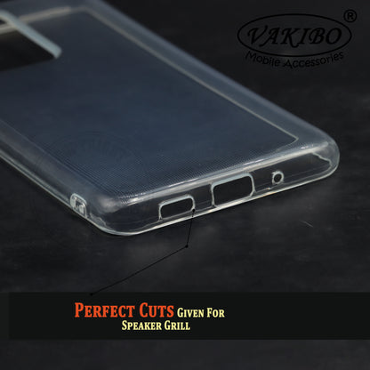 VAKIBO Premium Clear 2MM Thick Transparent Soft TPU Rubber Back Cover Case With Camera Protection Suitable for Samsung Galaxy S20 Ultra