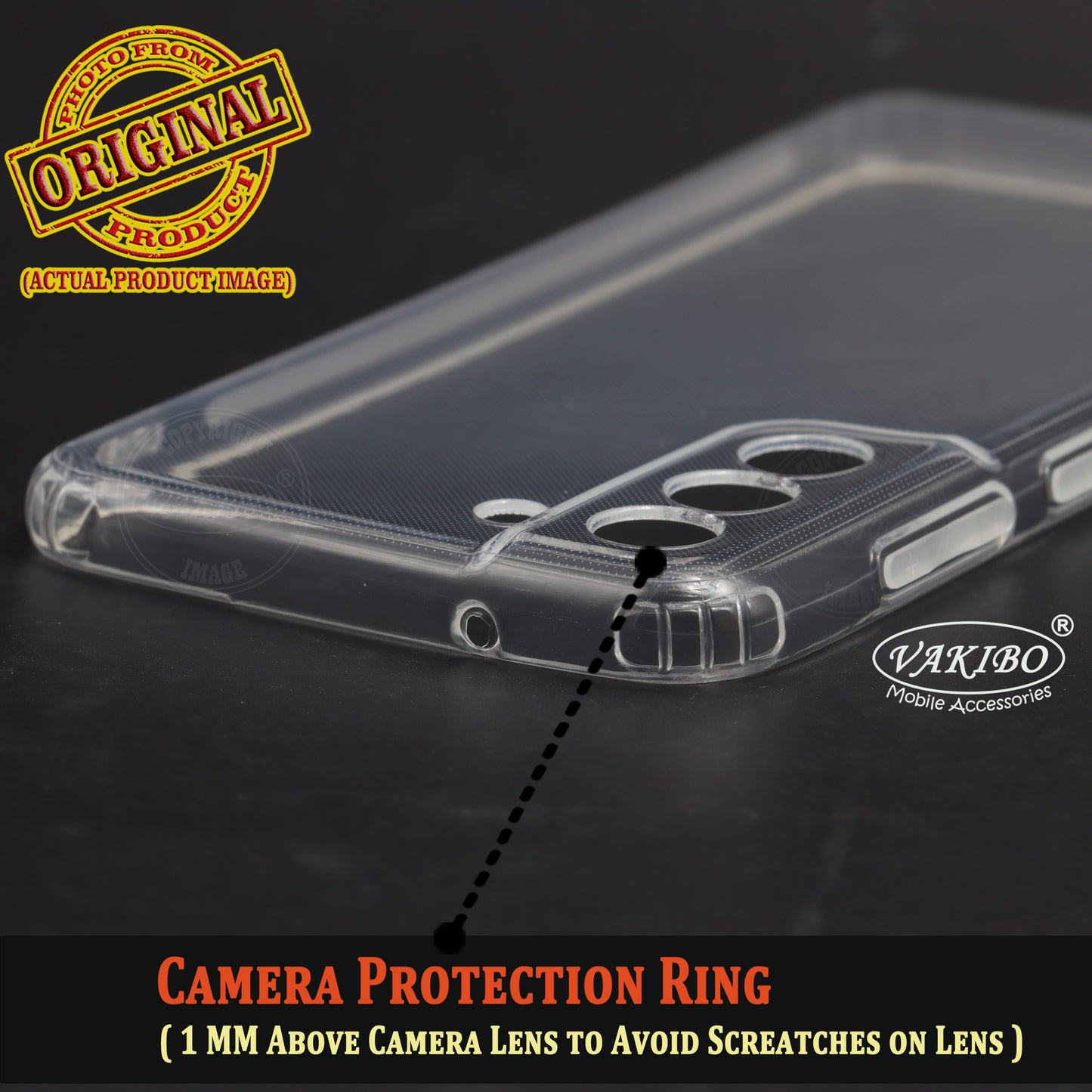 VAKIBO Super Premium Soft TPU Transparent Case With Dustplug,Side Grip,Corner Protection,lanyard Cuts,Camera Protection Suitable for Samsung S21 FE