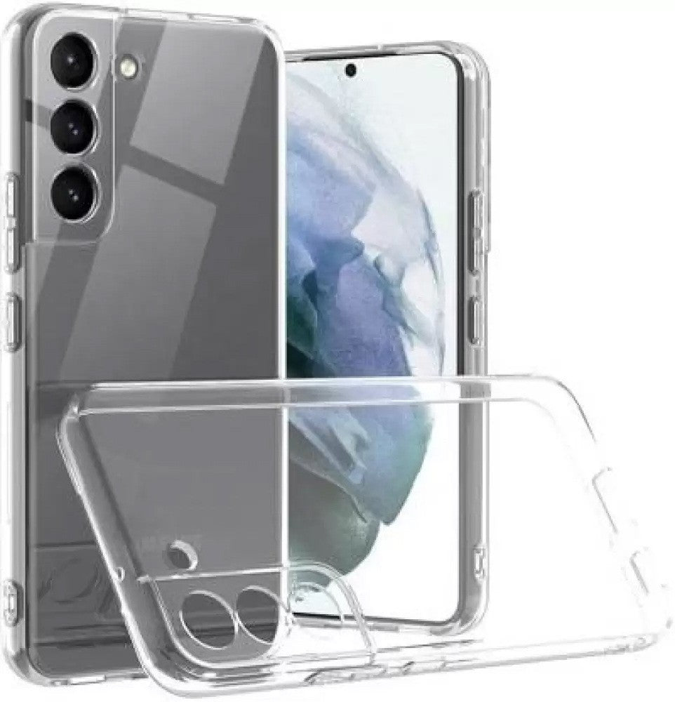 VAKIBO Super Premium Soft TPU Transparent Case With Dustplug,Side Grip,Corner Protection,lanyard Cuts,Camera Protection Suitable for Samsung S22 Plus