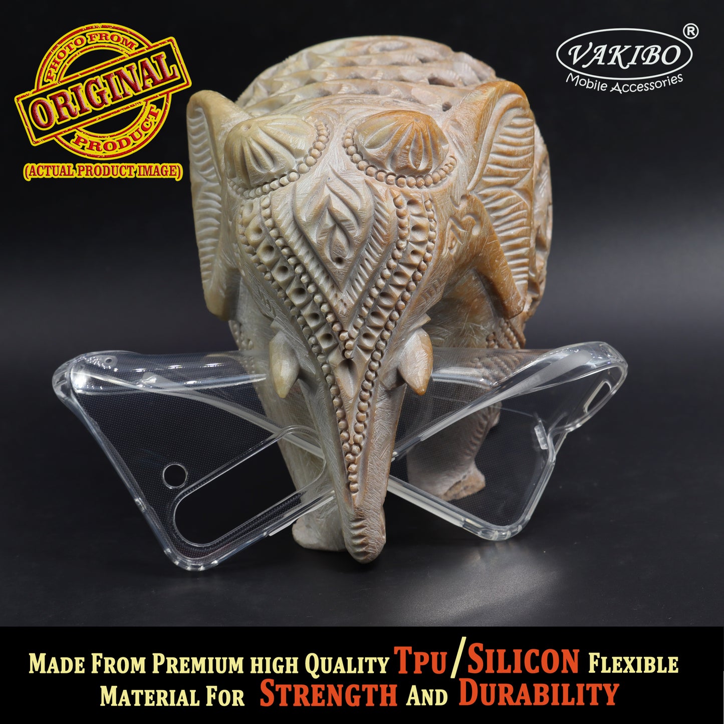 VAKIBO Super Premium Soft TPU Transparent Case With Dustplug,Side Grip,Corner Protection,lanyard Cuts,Camera Protection Suitable for Samsung S23