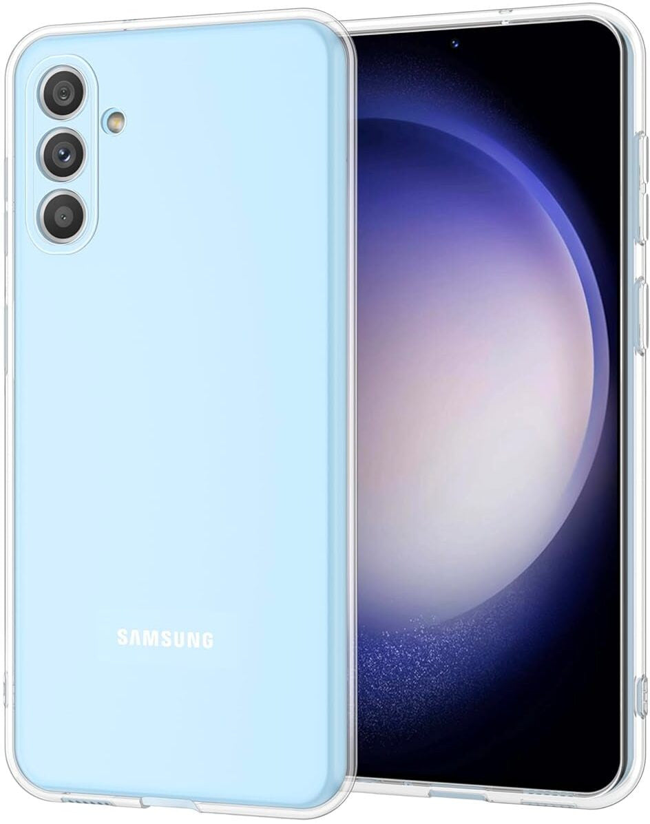 VAKIBO Premium Clear 2MM Thick Transparent Soft TPU Rubber Back Cover Case With Camera Protection Suitable for Samsung Galaxy S23FE Ultra