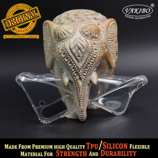 VAKIBO Super Premium Soft TPU Transparent Case With Dustplug,Side Grip,Corner Protection,lanyard Cuts,Camera Protection Suitable for Samsung S23 Plus