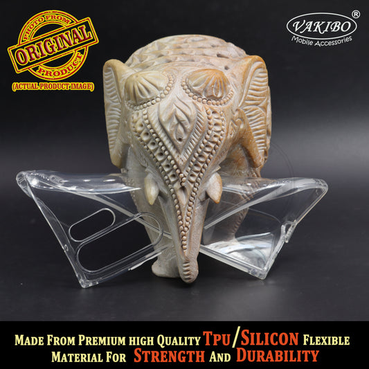 VAKIBO Super Premium Soft TPU Transparent Case With Dustplug,Side Grip,Corner Protection,lanyard Cuts,Camera Protection Suitable for Samsung S23 Ultra