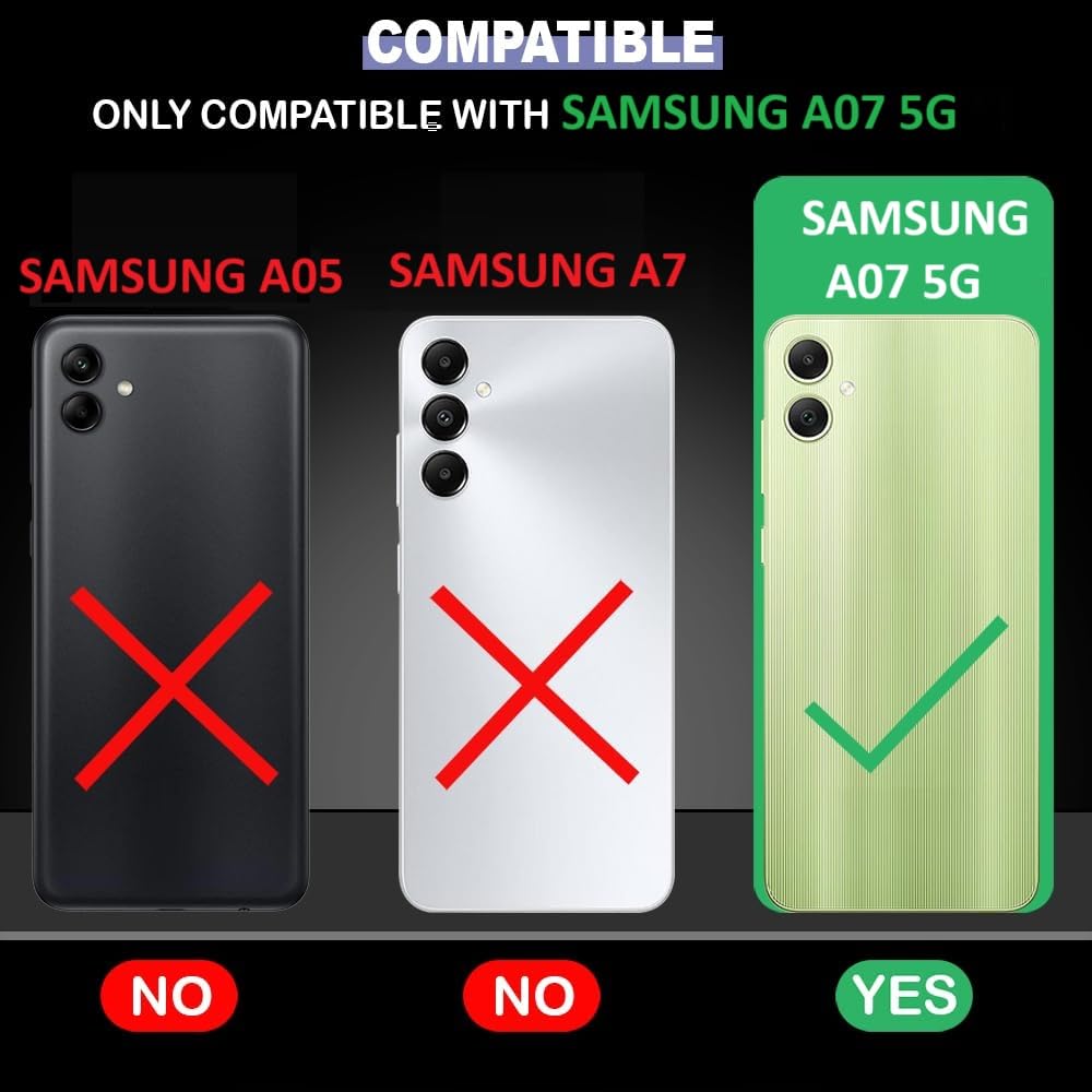 VAKIBO Premium Clear 1.5MM Thick Transparent Soft TPU Rubber Back Cover Case With Camera Protection Suitable for Samsung Galaxy A07