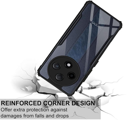 VAKIBO Super Premium Black Border Transparent Case With Corner Protection & Camera Protection Suitable for Oppo F27 Pro Plus