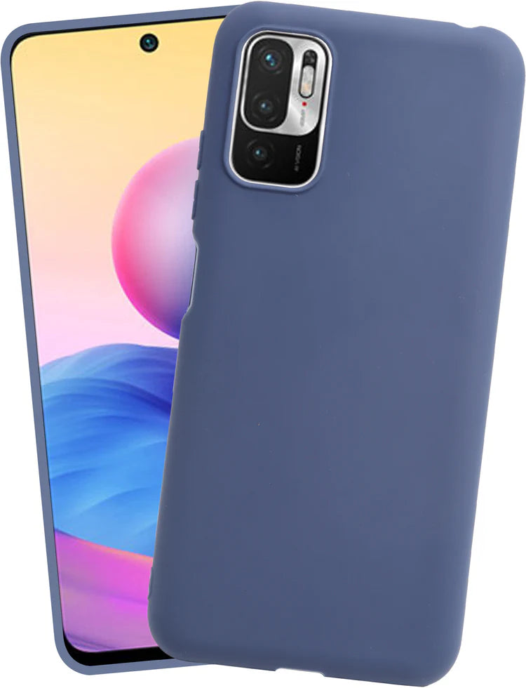 VAKIBO 1.2 MM Thick Blue Coloured Soft TPU Rubber Back Cover Case With Camera Protection Ring Suitable for Mi Poco M3 Pro
