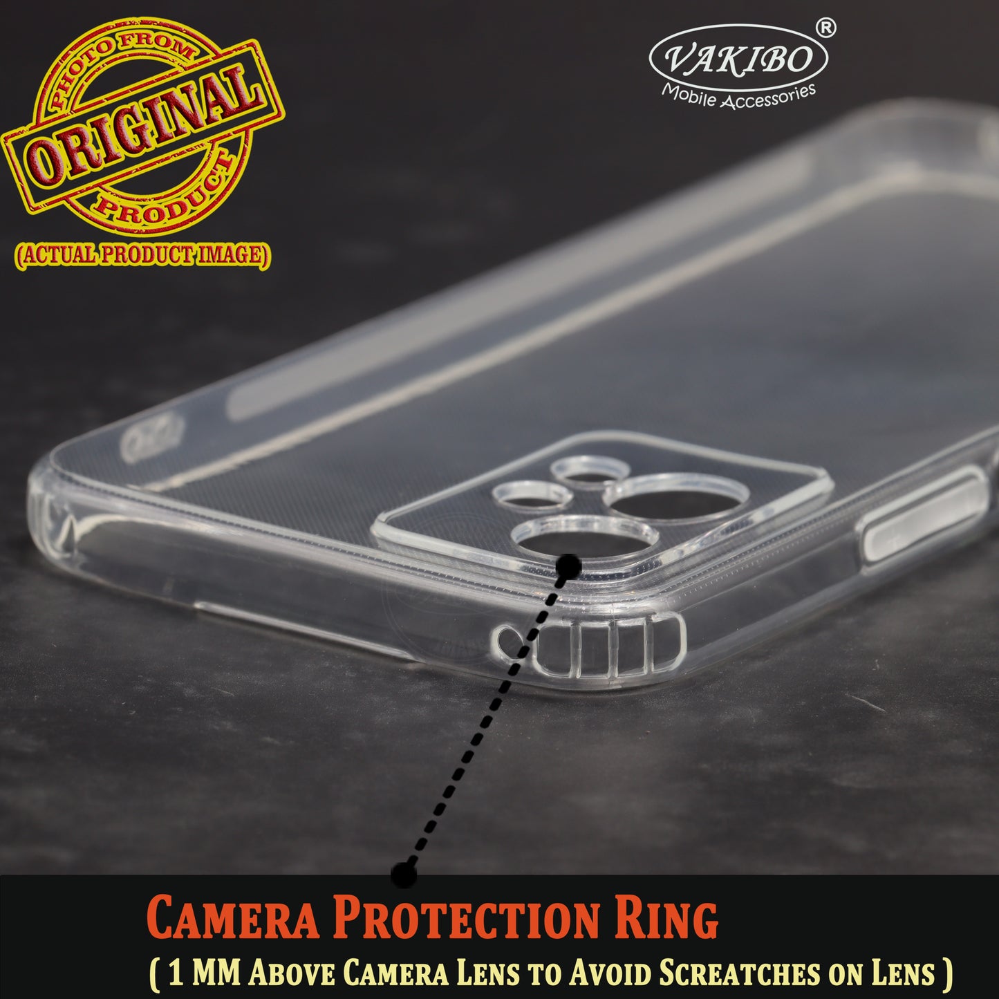 VAKIBO Super Premium Soft TPU Transparent Case With Dustplug,Side Grip,Corner Protection,lanyard Cuts,Camera Protection Suitable for Vivo iqoo Z6