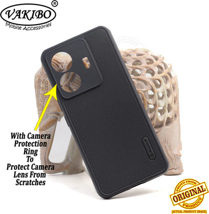 VAKIBO Dotted Black Coloured Made with Silicon Rubber TPU Back Cover Case Suitable for Iqoo Z6 Pro