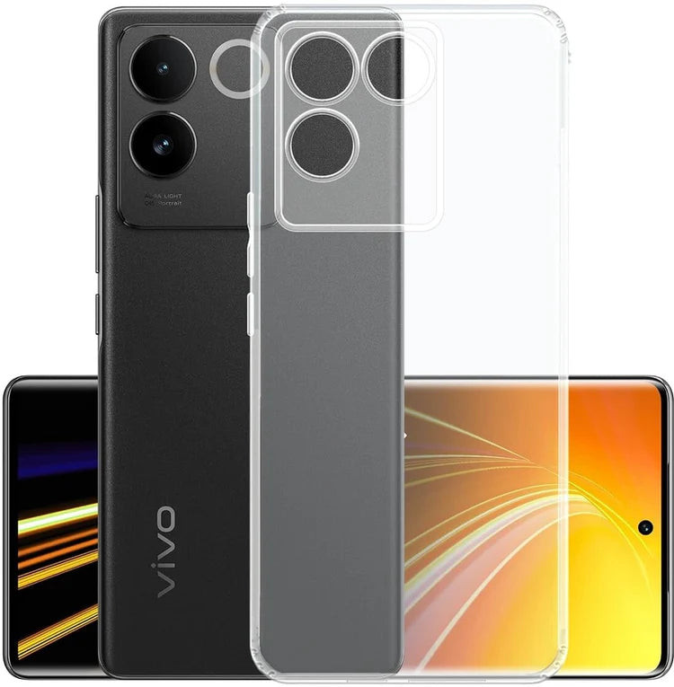 VAKIBO Premium Clear 1.5MM Thick Transparent Soft TPU Rubber Back Cover Case With Camera Protection Suitable for Iqoo Z7 Pro