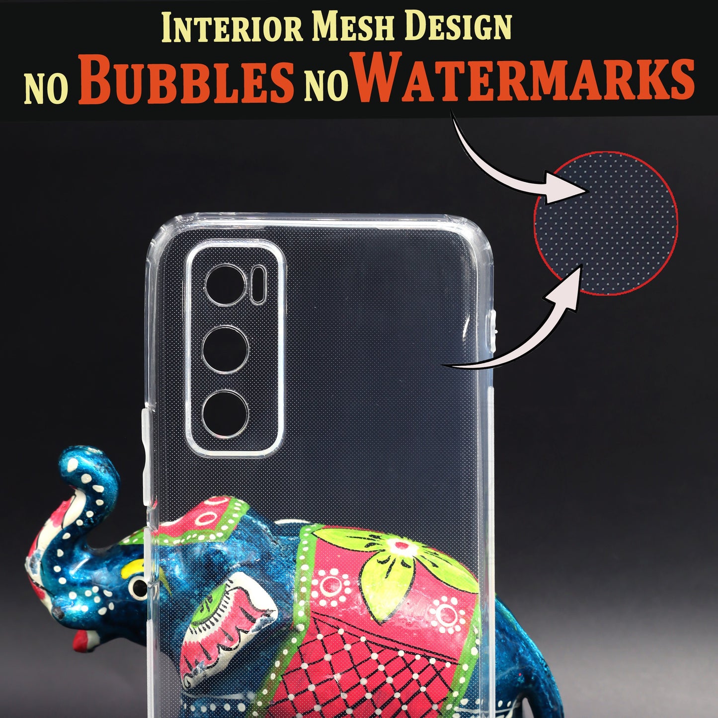 VAKIBO Super Premium Soft TPU Transparent Case With Dustplug,Side Grip,Corner Protection,lanyard Cuts,Camera Protection Suitable for Vivo V20SE