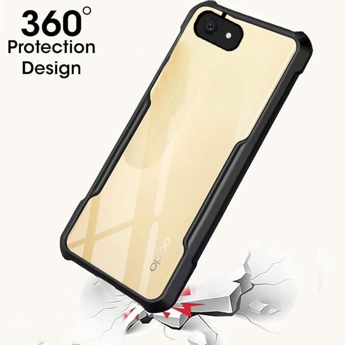 VAKIBO Super Premium Black Border Transparent Case With Corner Protection & Camera Protection Suitable for Vivo V5s