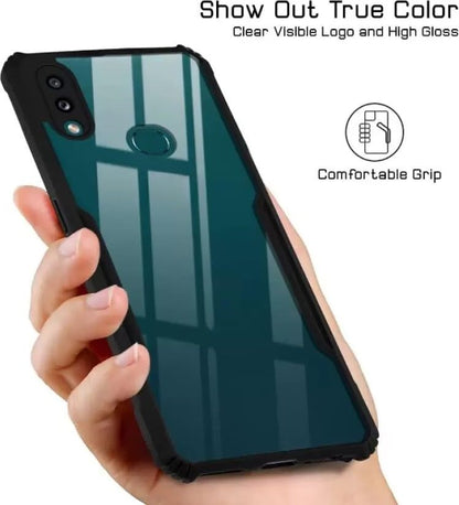 VAKIBO Super Premium Black Border Transparent Case With Corner Protection & Camera Protection Suitable for Vivo V9