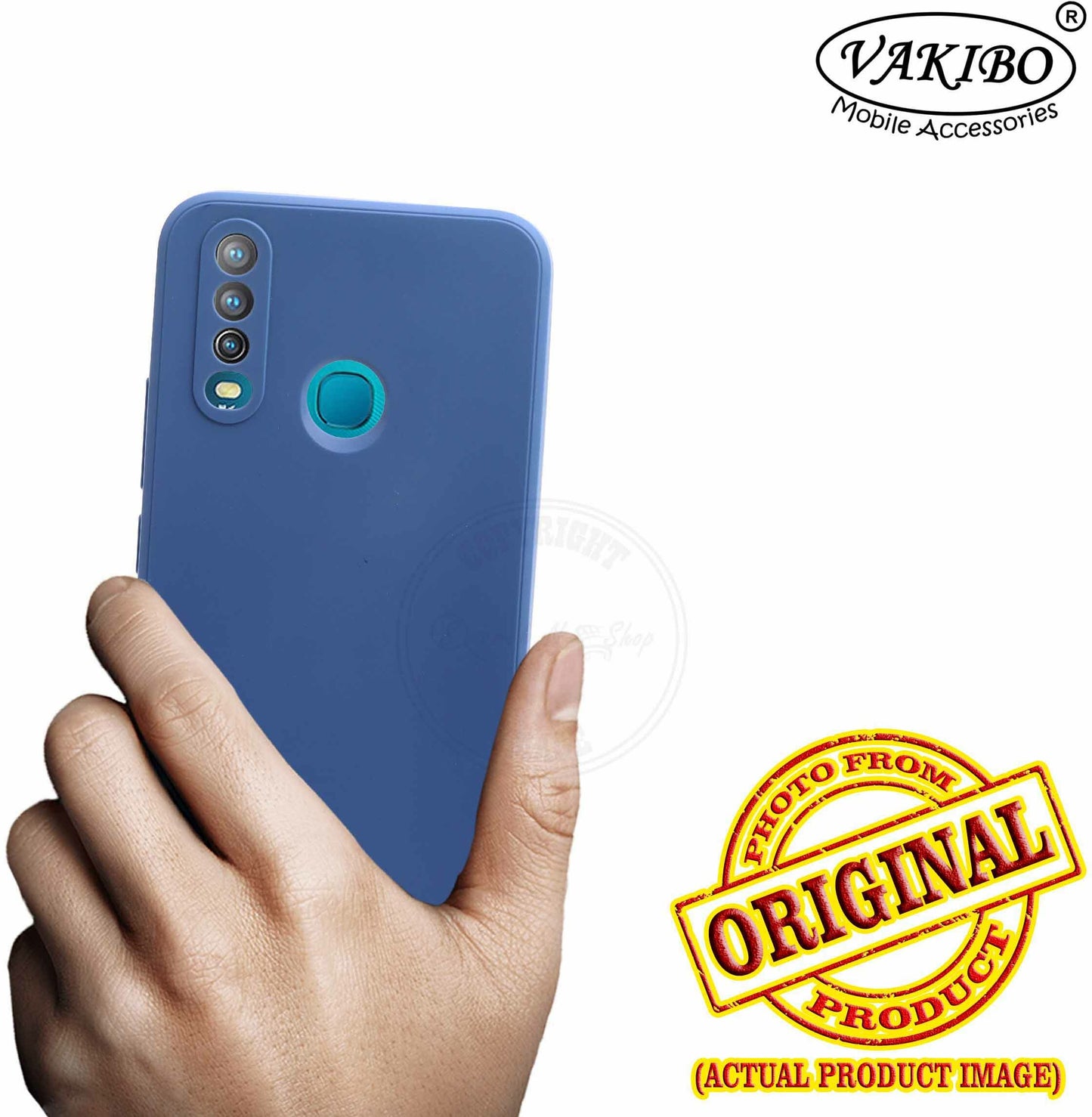 VAKIBO Blue Coloured Back Cover Case Suitable for Vivo Y15