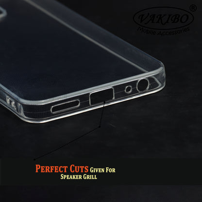 VAKIBO Premium Clear 2MM Thick Transparent Soft TPU Rubber Back Cover Case With Camera Protection Suitable for Vivo Y35
