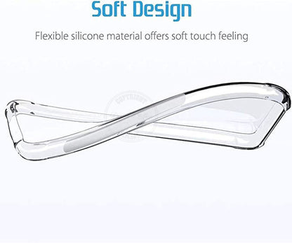 VAKIBO Premium Clear 2MM Thick Transparent Soft TPU Rubber Back Cover Case With Camera Protection Suitable for Vivo Y35