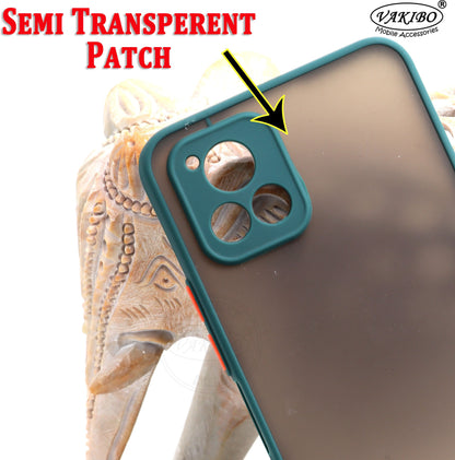VAKIBO Smoke Design With Camera Protection Green Coloured Soft Sides and Hard Back Back Cover Case Suitable for Vivo Y52s