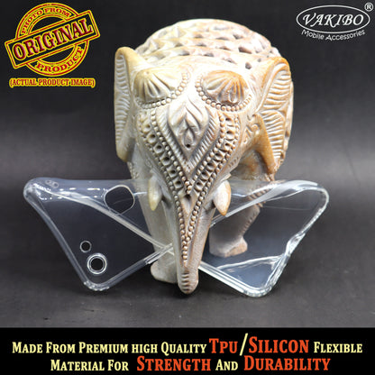 VAKIBO Super Premium Soft TPU Transparent Case With Dustplug,Side Grip,Corner Protection,lanyard Cuts,Camera Protection Suitable for Vivo Y83