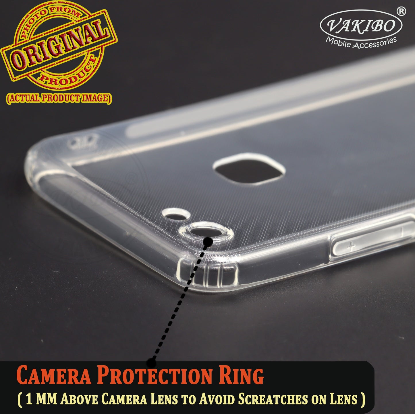 VAKIBO Super Premium Soft TPU Transparent Case With Dustplug,Side Grip,Corner Protection,lanyard Cuts,Camera Protection Suitable for Vivo Y83