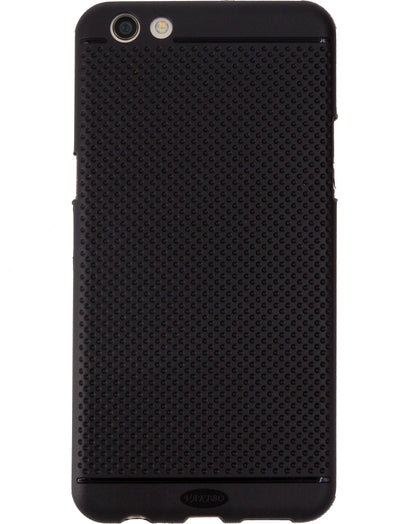 VAKIBO Dotted Design Black Coloured Soft TPU Back Cover Case Suitable for Oppo F3 Plus